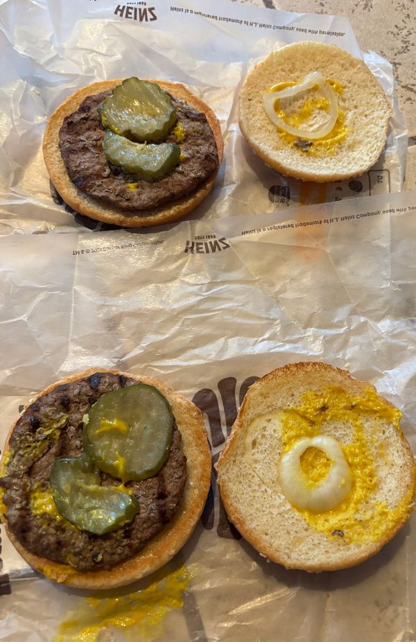 Tiny onion fragment added to a Burger King order